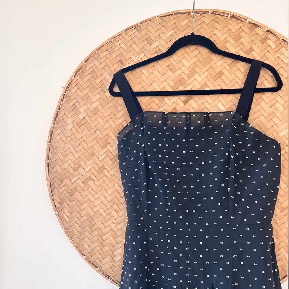 REBECCA TAYLOR SLEEVELESS PLEATED DETAIL MINI DRESS - Picture 6 of 14